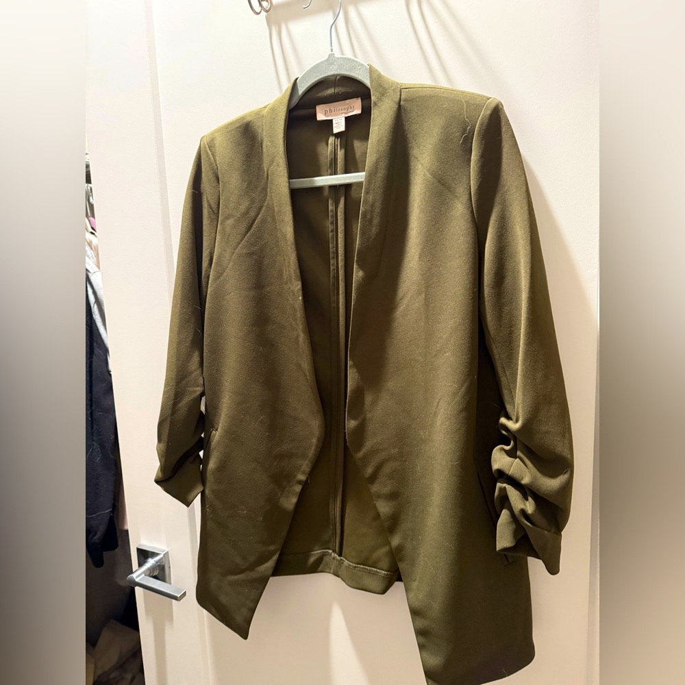 Philosophy Olive Green Blazer